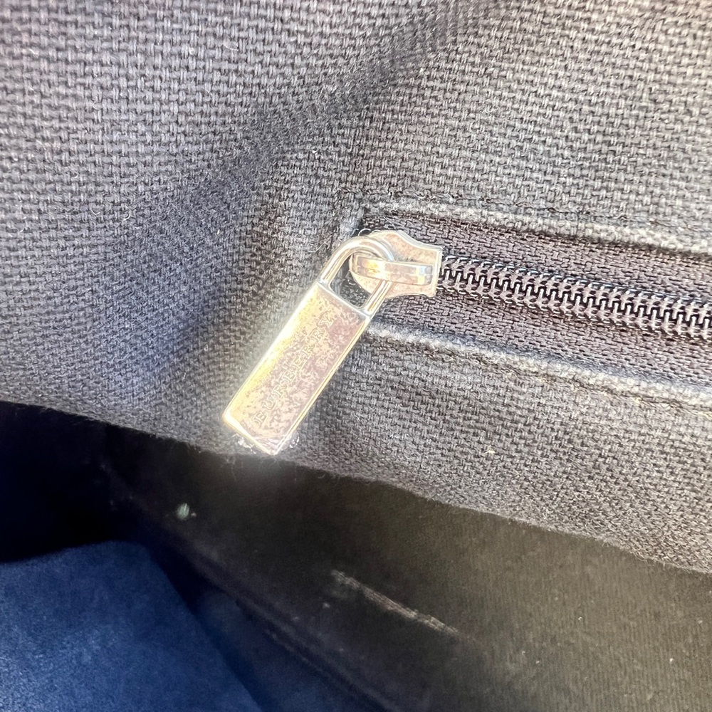 Burberry Beige Nova Check Satchel with Black Trim - Picture 9 of 12
